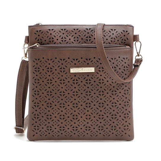 Blossomita Handbag With Cutout Flower Design