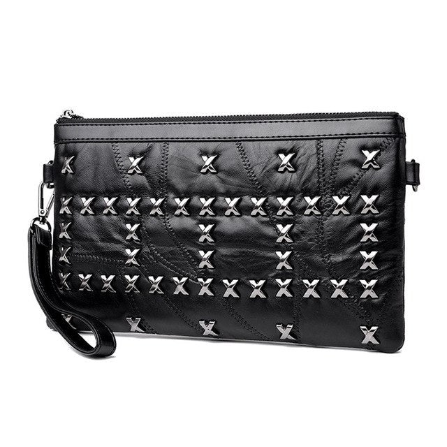 Fashion Rivets Women Handbags Lady Shoulder