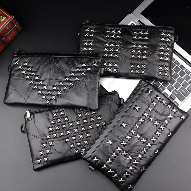 Fashion Rivets Women Handbags Lady Shoulder