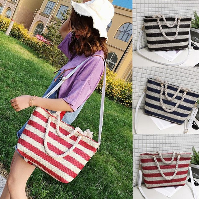 Fashion Women handbag Stripe Crossbody Bags