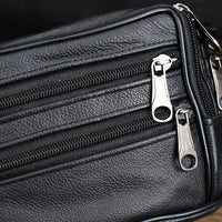 Fashion waist Bag Men Leather Waist Fanny Pack