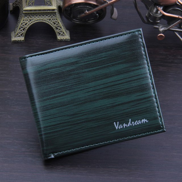 Men Wallets Bifold Business PU Leather