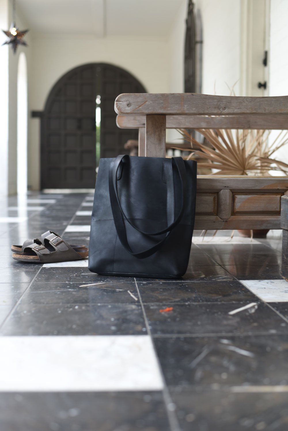 Classic Handcrafted Ethiopian Leather - Matte Black