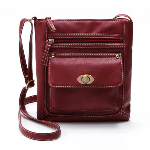 Women Messenger Bags Leather Satchel Crossbody