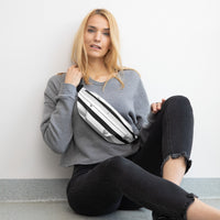 Silver Stripe Fanny Pack