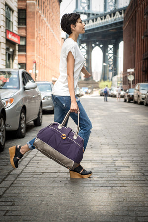 Cassia Weekender & Travel Bag - Indigo Purple