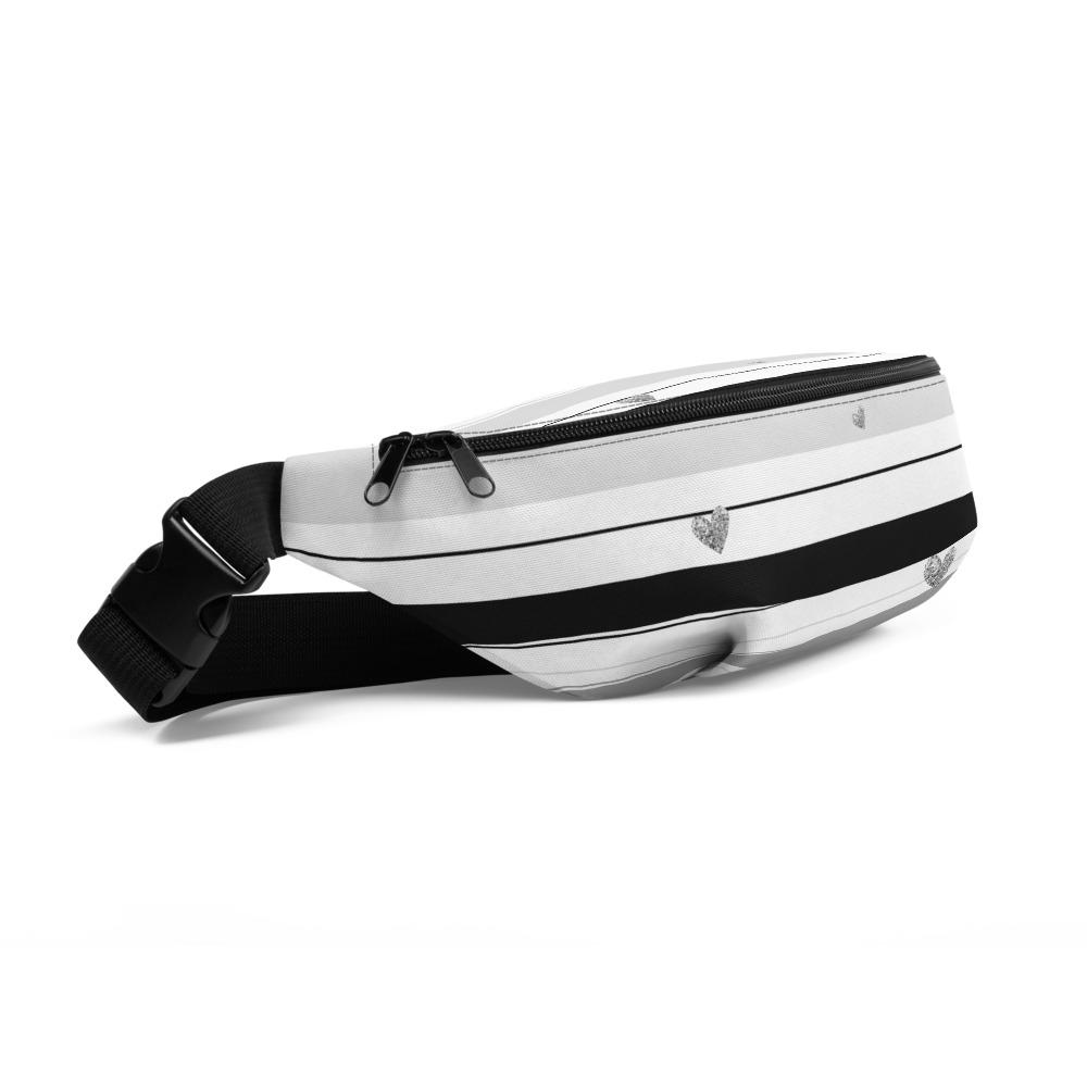 Silver Stripe Fanny Pack